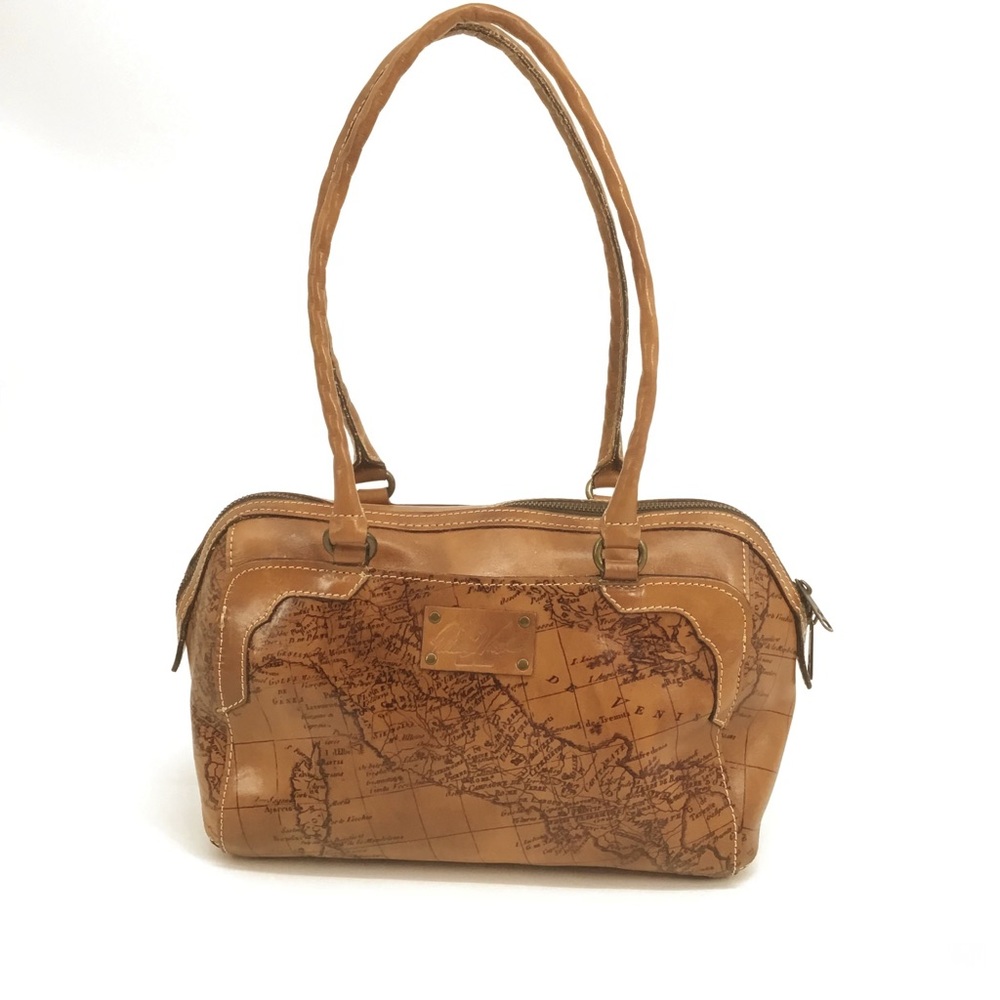 Patricia Nash Signature Map Print Satchel Purse Gem